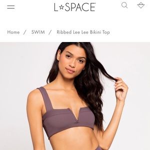 L*Space Ribbed Lee Bikini Top